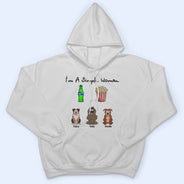 I'm A Simple Woman Funny Cartoon Dog - Gift For Dog Lovers - Personalized T Shirt