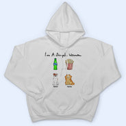 I'm A Simple Woman Funny Cartoon Dog Cat - Gift For Dog Lovers, Cat Lovers - Personalized T Shirt