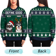 Happy Pawsliday - Christmas Gift For Dog Lovers, Cat Lovers - Personalized Unisex Ugly Sweater