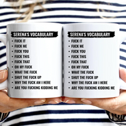 Gift For Bestie,Gifts For Colleagues,Funny - Funny Vocabulary At Work For Colleague And Bestie - Personalized Mug
