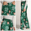 Gift For Father, Gift For Grandpa - Custom Photo Papa's Official Sleep Pants - Personalized Pajama Pants