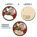 Sad,Family,Parents,Gift For Grandparents,Gift For Sibling,Memorial - Custom Photo I'm Always With You Family Memorial - Personalized Custom Shaped Car Visor Clip