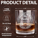 Gift For Brothers,Gift For Bestie,Gift For Men,Funny - Congrats On Being My Brother You Lucky Man - Personalized Whiskey Glass