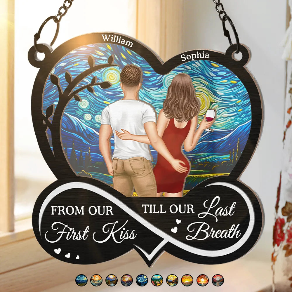 Back Couple You & Me We Got This Till Our Last Breath - Personalized Window Hanging Suncatcher Ornament