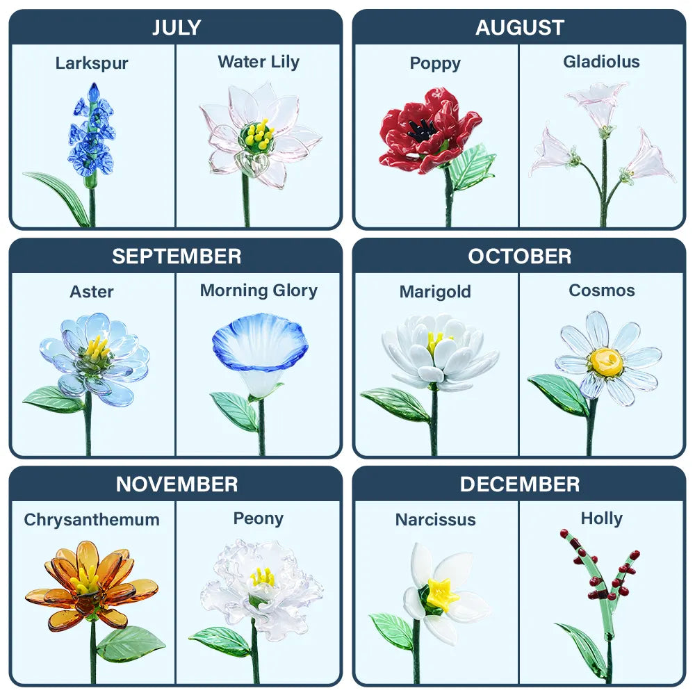 Gift For Sisters,Gift For Sibling,Happy - Sisters Are Different Flowers From The Same Garden - Personalized Glass Birth Month Flower