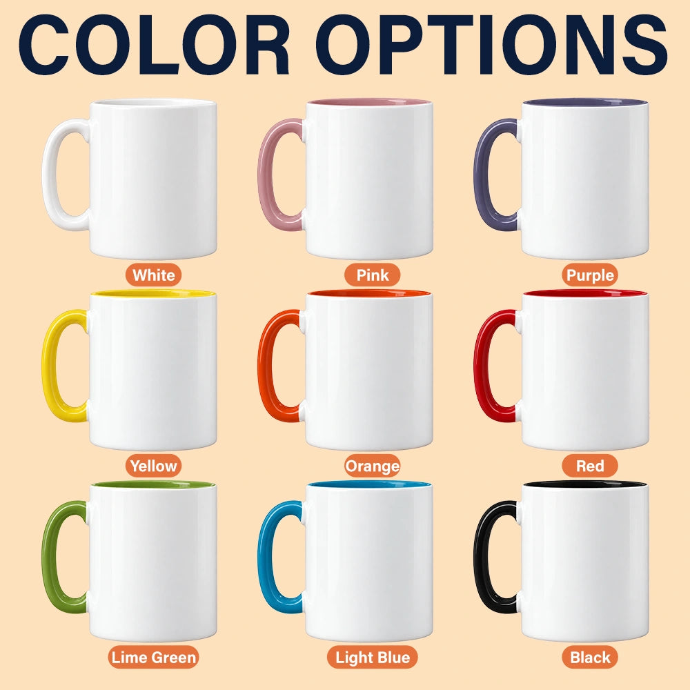 Christmas Gag Gift For Bestie, Best Friend, Coworker - Personalized Festive Middle Finger Bottom Print Mug