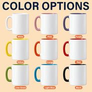 Christmas Gag Gift For Bestie, Best Friend, Coworker - Personalized Festive Middle Finger Bottom Print Mug