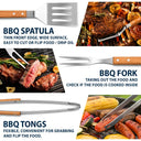 Gift For Father,Gift For Grandpa,Grandpa's Hobby,Dad's Hobby,Grilling,Non-Eng,Photo,Humorous - Custom Photo Papa's Grilling Tools - Personalized BBQ Tool Set With Storage Bag