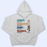 Legend Husband Daddy - Gift For Dad, Father - Personalized Custom T Shirt