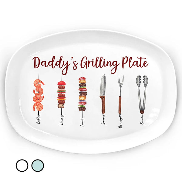 Daddy Grilling Master - Personalized Plate