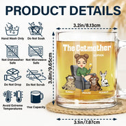 Cat Lovers,Cat Mom,Gift For Yourself,Gift For Women,Happy - The Cat Mother - Personalized Glass Mug