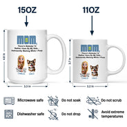 Dog Lovers, Dog Mom, Pet Lovers, Dog Dad - There's Nobody I'd Rather - Personalized Mug