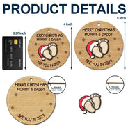 Baby Expecting See You In 2027 - Personalized 2-Layered Wooden Ornament