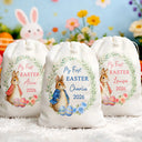 Easter,Gift For Kids,Grandma - Grandkids,Gift For Grandkids,Grandpa - Grandkids,Dad - Children,Mom - Children,Happy - Baby First Easter With Bunny - Personalized Favor Bag
