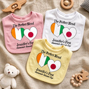 Gift For Mother, New Mom, Proud, Summer Soccer Games, Icon - Baby First Soccer Cup Duo Country Flags - Personalized Baby Bib