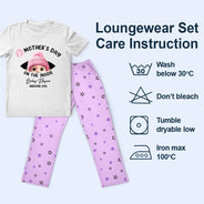 Pregnant Mom,Happy,Expecting Dad - Baby First Year On The Inside With Mom - Personalized Loungewear Set