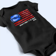 Gift For Baby,Independence Day,Top Market,Adorable,Custom Text - Baby's First 4th Of July - Personalized Baby Onesie