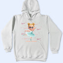Gift For Kids,Happy - Ballerina Cute Girl 3D Effect - Personalized T Shirt