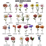 Birth Flowers Grow An Old Friend - Personalized Round Ring Dish