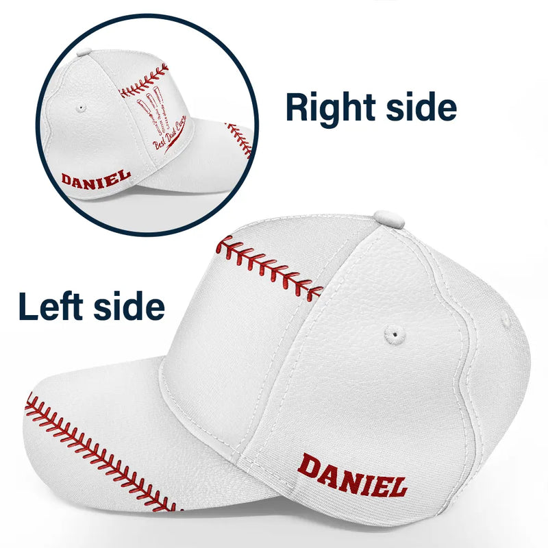 Sport Dad,Baseball,Gift For Father,Icon,Proud - Baseball Best Dad Ever - Personalized Classic Cap