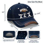 Baseball, Gift For Father, Top Market, Confident, Icon - Baseball Dad Grandpa - Personalized Vintage Baseball Cap