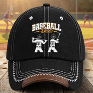 Baseball, Gift For Father, Top Market, Confident, Icon - Baseball Dad Grandpa - Personalized Vintage Baseball Cap
