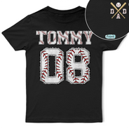 Gift For Grandpa, Gift For Father, Baseball, Non-Eng, Icon, Proud - Baseball Dad Papa Crossed Arrows - Personalized T Shirt