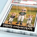 Sport Dad,Sport Mom,Gift For Mother,Gift For Father,Happy - Baseball Dream Team Family League - Personalized Custom Shaped Acrylic Plaque