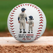 Gift For Father,Sport Dad,Baseball,Dad - Children,Dad's Hobby - Baseball I Caught The Best Dad - Personalized Baseball, Softball