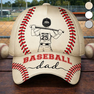 Gift For Mother,Gift For Father,Baseball,Happy - Baseball Mom Dad - Personalized Classic Cap