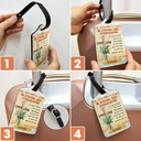 Happy, Gift For Yourself, Gift For Women, Gift For Men, Travel - Be Strong And Courageous - Personalized Luggage Tag