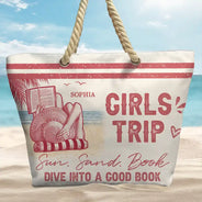 Summer,Reading,Gift For Yourself,Confident,Vector - Beach Book Club Reading Lovers - Personalized Beach Bag