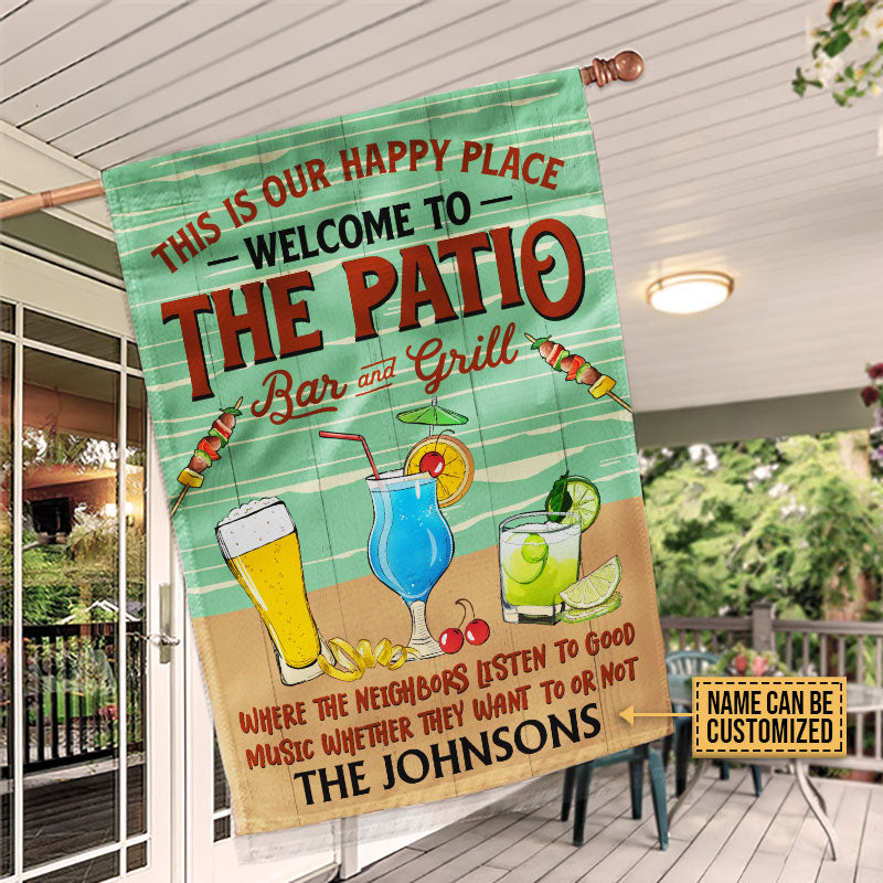 Beach Patio Listen To Good Music Custom Flag