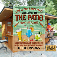 Beach Patio Listen To Good Music Custom Flag
