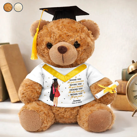 Behind You All Memories - Personalized Teddy Bear
