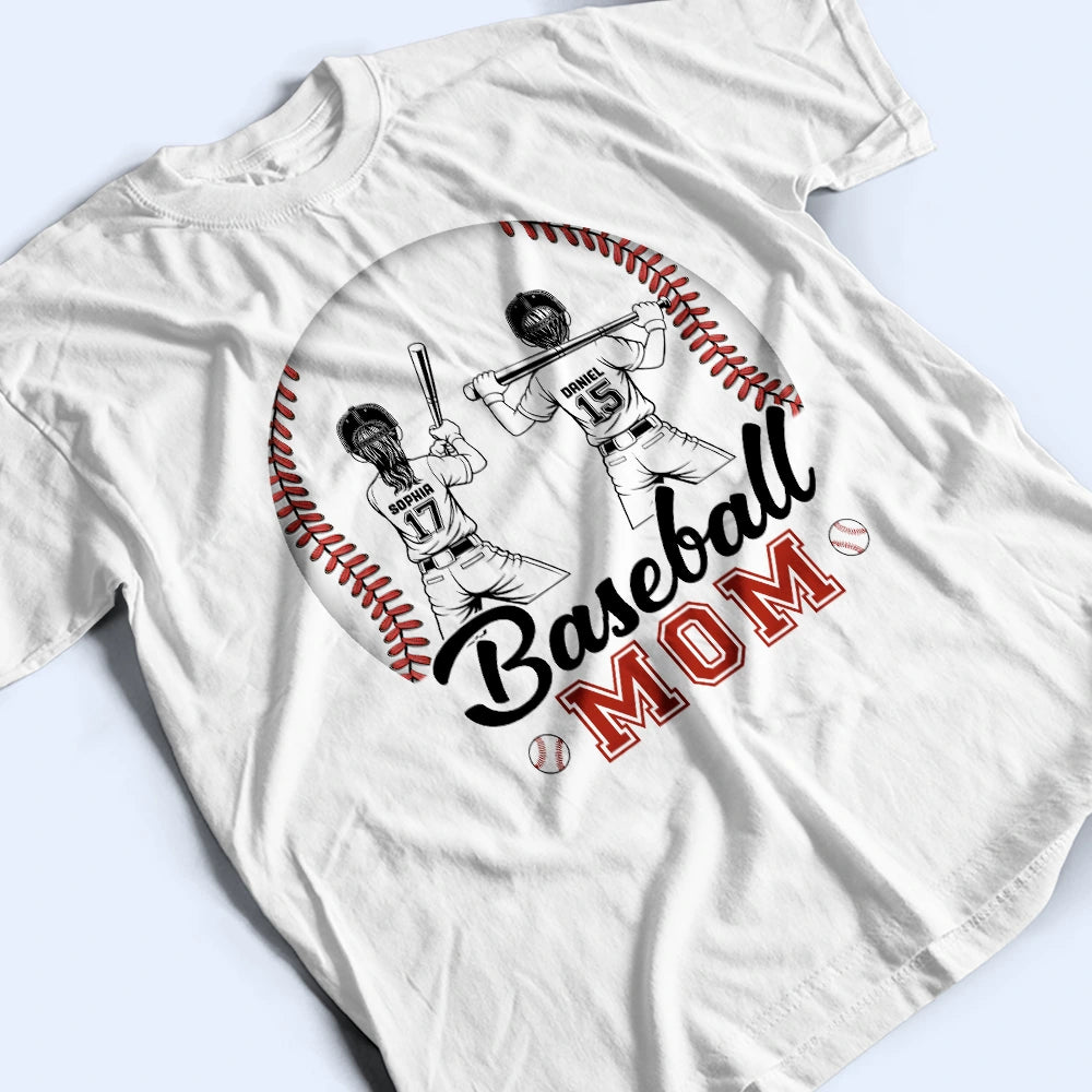 Gift For Mother,Gift For Father,Baseball,Happy,Vector - Best Baseball Mom Dad Ever - Personalized T Shirt