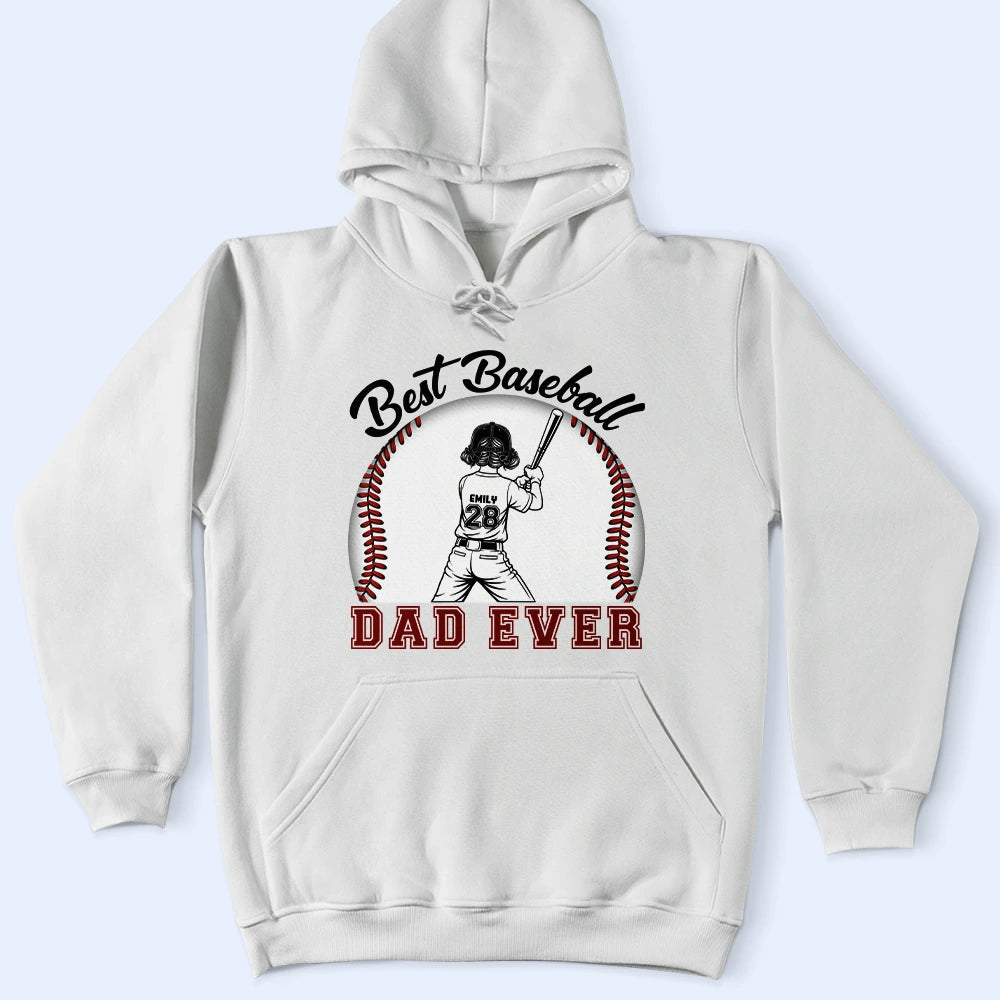 Gift For Mother,Gift For Father,Baseball,Happy,Vector - Best Baseball Mom Dad Ever - Personalized T Shirt