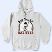 Gift For Mother,Gift For Father,Baseball,Happy,Vector - Best Baseball Mom Dad Ever - Personalized T Shirt