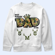Hunting, Gift For Father, Funny - Best Buckin Dad Ever - Personalized T Shirt