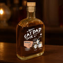 Cat Lovers, Cat Dad, Happy - Best Cat Dad Ever - Personalized Whiskey Bottle