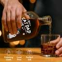 Cat Lovers, Cat Dad, Happy - Best Cat Dad Ever - Personalized Whiskey Bottle