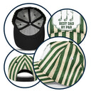 Gift For Grandpa,Gift For Father,Golf,Non-Eng,Icon,Proud - Best Dad By Par Golf Clubs - Personalized Classic Cap