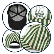 Gift For Grandpa,Gift For Father,Golf,Non-Eng,Icon,Proud - Best Dad By Par Golf Clubs - Personalized Classic Cap