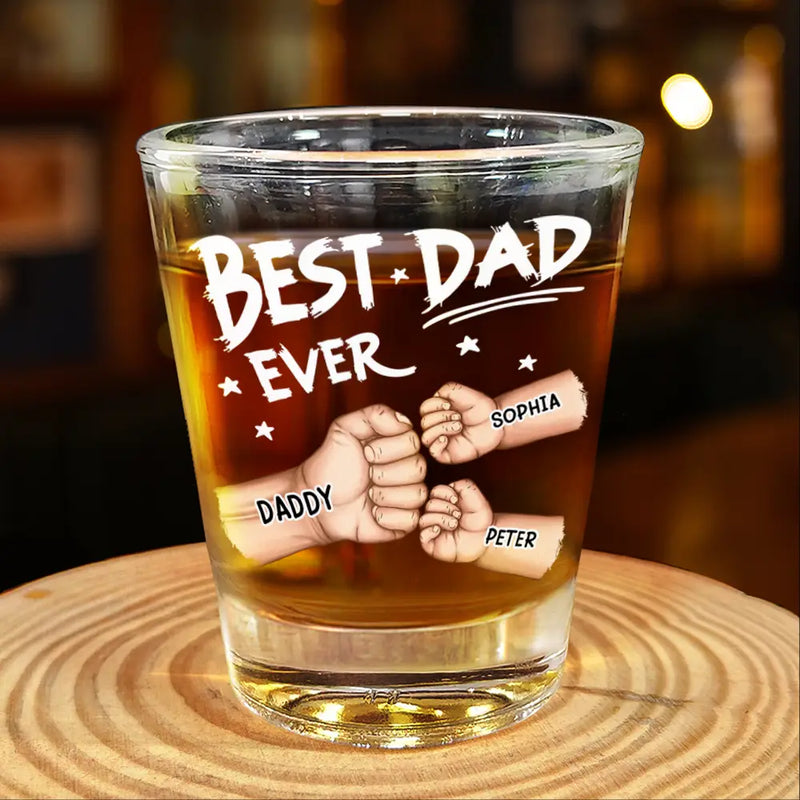 Dog Dad,Dog Lovers,Funny - Best Dad Ever - Personalized Shot Glass