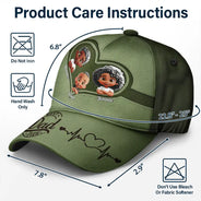 Gift For Father, Dad - Children, Happy - Best Dad Ever 3D Crossed Arms - Personalized Classic Cap