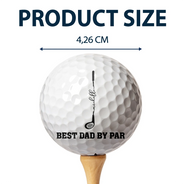 Gift For Grandpa,Gift For Father,Golf,Non-Eng,Icon,Proud - Best Dad Grandpa By Par Golf Clubs - Personalized Golf Ball