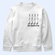 Gift For Father,Gift For Grandpa,Golf,Happy - Best Dad Grandpa By Par Golf Clubs - Personalized T Shirt