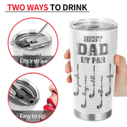 Gift For Father,Gift For Grandpa,Golf,Happy - Best Dad Grandpa By Par Golf Clubs - Personalized Tumbler