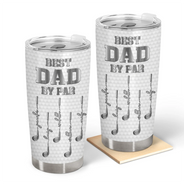 Gift For Father,Gift For Grandpa,Golf,Happy - Best Dad Grandpa By Par Golf Clubs - Personalized Tumbler