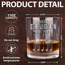 Gift For Father,Gift For Grandpa,Golf,Happy - Best Dad Grandpa By Par Golf Clubs - Personalized Whiskey Glass